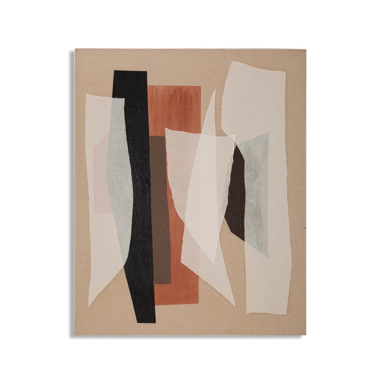 Abstraktes Gemälde auf Leinwand geometrisch Boho Chic 100x80 cm Naruk Aktion