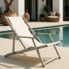 Sea Strandliegestuhl mit klappbaren Armlehnen aus Aluminium Riccione Gold Lux Kosten