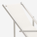 Sea Strandliegestuhl mit klappbaren Armlehnen aus Aluminium Riccione Gold Lux 