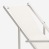 Sea Strandliegestuhl mit klappbaren Armlehnen aus Aluminium Riccione Gold Lux 