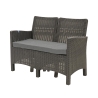 Gartenlounge Set Sofa 2-Sitzer Sessel Tisch Rattanoptik Malaga Modell