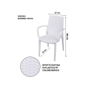 Gartenstuhl aus Polypropylen in Rattan-Optik mit Armlehnen Paros Kosten