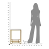 Goldfarbener Couchtisch aus Metall mit Marmorplatte 47x47x60 Double Marble Lagerbestand