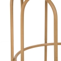 Runder Couchtisch aus Metall und Rattan 55x40x40cm Samui Sales