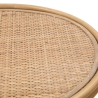Runder Couchtisch aus Metall und Rattan 55x40x40cm Samui Rabatte