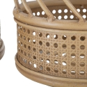 Set aus 2 runden Pflanzenständern aus Metall und Rattan Panama Katalog