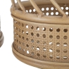 Set aus 2 runden Pflanzenständern aus Metall und Rattan Panama Katalog