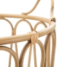 Runder Aufbewahrungskorb Boho Chic aus Metall und Rattan Panama Sales