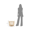 Runder Aufbewahrungskorb Boho Chic aus Metall und Rattan Panama Katalog