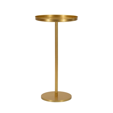 Hoher Beistelltisch aus goldfarbenem Metall, modernes Design 41x80cm Doha Aktion