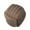 Moderner Samt-Pouf Softy mit gestepptem Design 