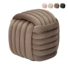 Moderner Samt-Pouf Softy mit gestepptem Design Rabatte