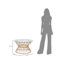 Runder Couchtisch aus Rattan und Glas 75x44,5cm Panama Circlce Katalog