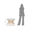 Runder Couchtisch aus Rattan und Glas 75x44,5cm Panama Circlce Katalog