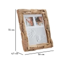 Rechteckiger Holz-Bilderrahmen zum Aufstellen 26x32cm Nature Katalog
