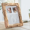Rechteckiger Holz-Bilderrahmen zum Aufstellen 26x32cm Nature Verkauf