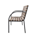 Holzbank aus Tannenholz und Stahl 120x58x83 cm Kovek Angebot