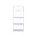 Scaffale 4 ripiani richiudibile in ferro 60,5x28xh.167cm bianco Ravun Angebot