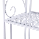 Scaffale 4 ripiani richiudibile in ferro 60,5x28xh.167cm bianco Ravun Sales