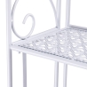 Scaffale 4 ripiani richiudibile in ferro 60,5x28xh.167cm bianco Ravun Sales