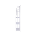 Scaffale 4 ripiani richiudibile in ferro 60,5x28xh.167cm bianco Ravun Rabatte