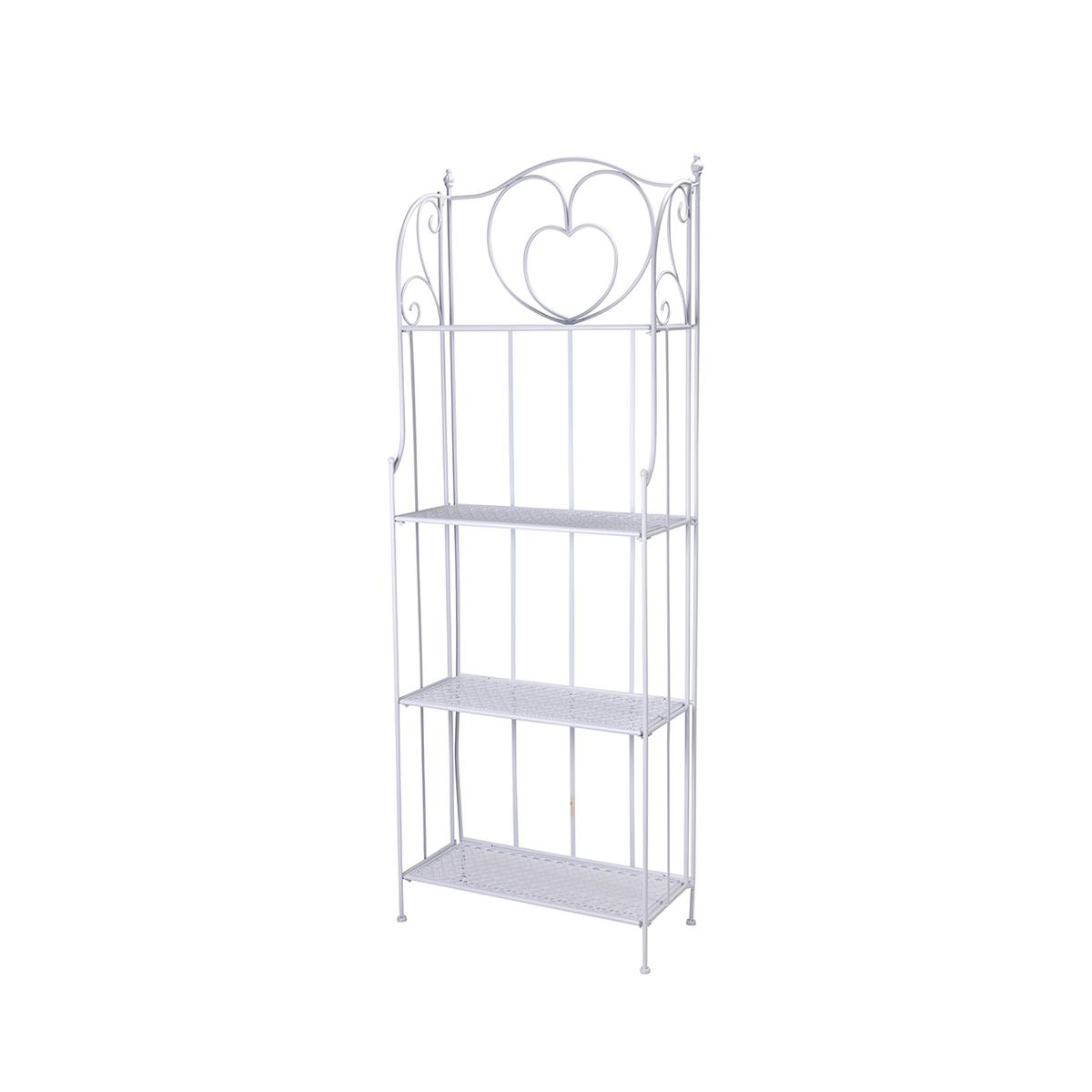 Scaffale 4 ripiani richiudibile in ferro 60,5x28xh.167cm bianco Ravun Aktion Scaffale 4 ripiani richiudibile in ferro 60,5x28xh.167cm bianco Ravun Aktion
