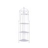 Angoliera 4 ripiani richiudibile in ferro 49x33xh.167cm bianco Alba Angebot