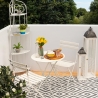 Angoliera 4 ripiani richiudibile in ferro 49x33xh.167cm bianco Alba Verkauf