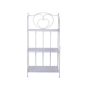 Scaffale 3 ripiani richiudibile in ferro 60,5x28xh.127cm bianco Karnel Angebot