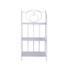 Scaffale 3 ripiani richiudibile in ferro 60,5x28xh.127cm bianco Karnel Angebot