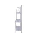 Scaffale 3 ripiani richiudibile in ferro 60,5x28xh.127cm bianco Karnel Sales