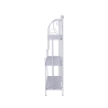 Scaffale 3 ripiani richiudibile in ferro 60,5x28xh.127cm bianco Karnel Sales