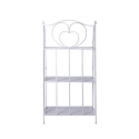 Scaffale 3 ripiani richiudibile in ferro 60,5x28xh.127cm bianco Karnel Rabatte