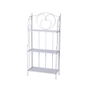 Scaffale 3 ripiani richiudibile in ferro 60,5x28xh.127cm bianco Karnel Aktion