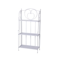 Scaffale 3 ripiani richiudibile in ferro 60,5x28xh.127cm bianco Karnel Aktion