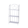 Scaffale 3 ripiani richiudibile in ferro 60,5x28xh.127cm bianco Karnel Aktion