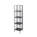 Scaffale da esterno slim 4 ripiani in ferro battuto richiudibile Nuvia Lagerbestand