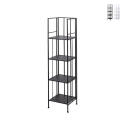 Klappbares Outdoor-Regal Slim mit 4 Böden aus Schmiedeeisen Nuvia Aktion
