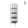 Scaffale da esterno slim 4 ripiani in ferro battuto richiudibile Nuvia Aktion
