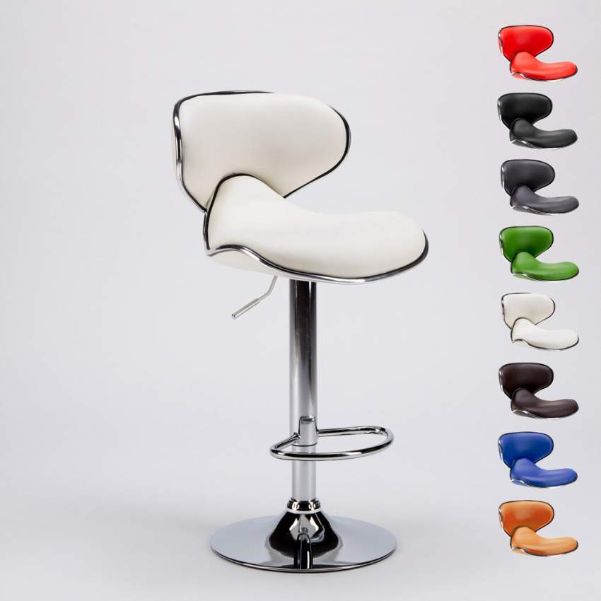 Amarillo Design Moderner schwenkbarer Chrom Küchen- und Barhocker Angebot