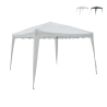 Gazebo estensibile verde 3x3 in alluminio richiudibile Rapido Aktion