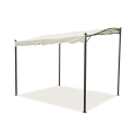 Gazebo a veranda idrorepellente 3x2,5m in ferro ecrù Sarnok Aktion