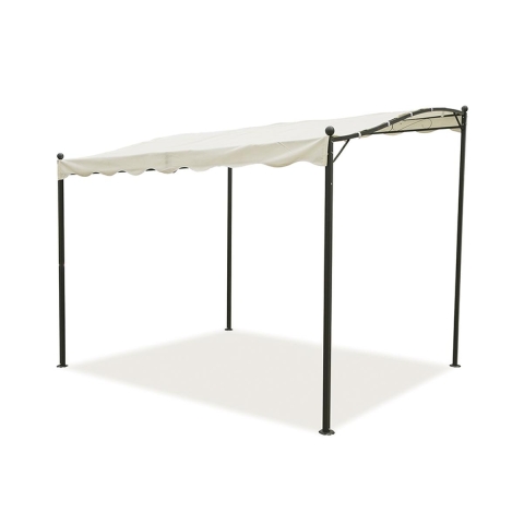 Gazebo a veranda idrorepellente 3x2,5m in ferro ecrù Sarnok Aktion