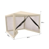 Gazebo idrorepellente con zanzariere 3x3m ferro ecrù Dakar Angebot