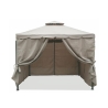 Gazebo idrorepellente 3x3m 4 tende laterali ferro tortora Tangeri Verkauf