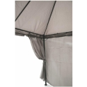 Gazebo idrorepellente 3x3m 4 tende laterali ferro tortora Tangeri Auswahl
