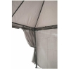 Gazebo idrorepellente 3x3m 4 tende laterali ferro tortora Tangeri Auswahl