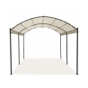 Wasserabweisender Tunnelpavillon 3x4m, 6 Stangen, Ecru Lomek Angebot