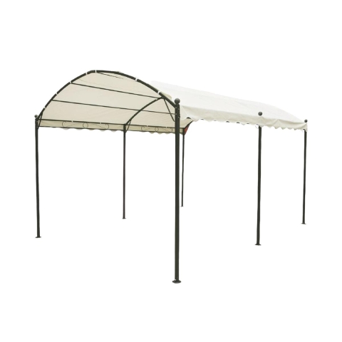Wasserabweisender Tunnelpavillon 3x4m, 6 Stangen, Ecru Lomek Aktion