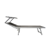 Garten- und Strandliege aus Aluminium mit Sonnendach Riccione 
